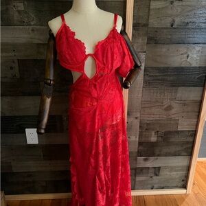 For Love and lemons Kaia Dress in red